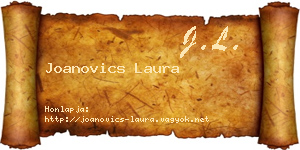 Joanovics Laura névjegykártya