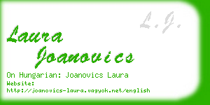 laura joanovics business card